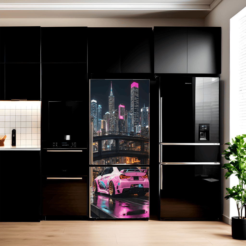 Folie imprimata color pentru decor Frigider, dimensiune 200 x 90cm, model: AVX-FR05