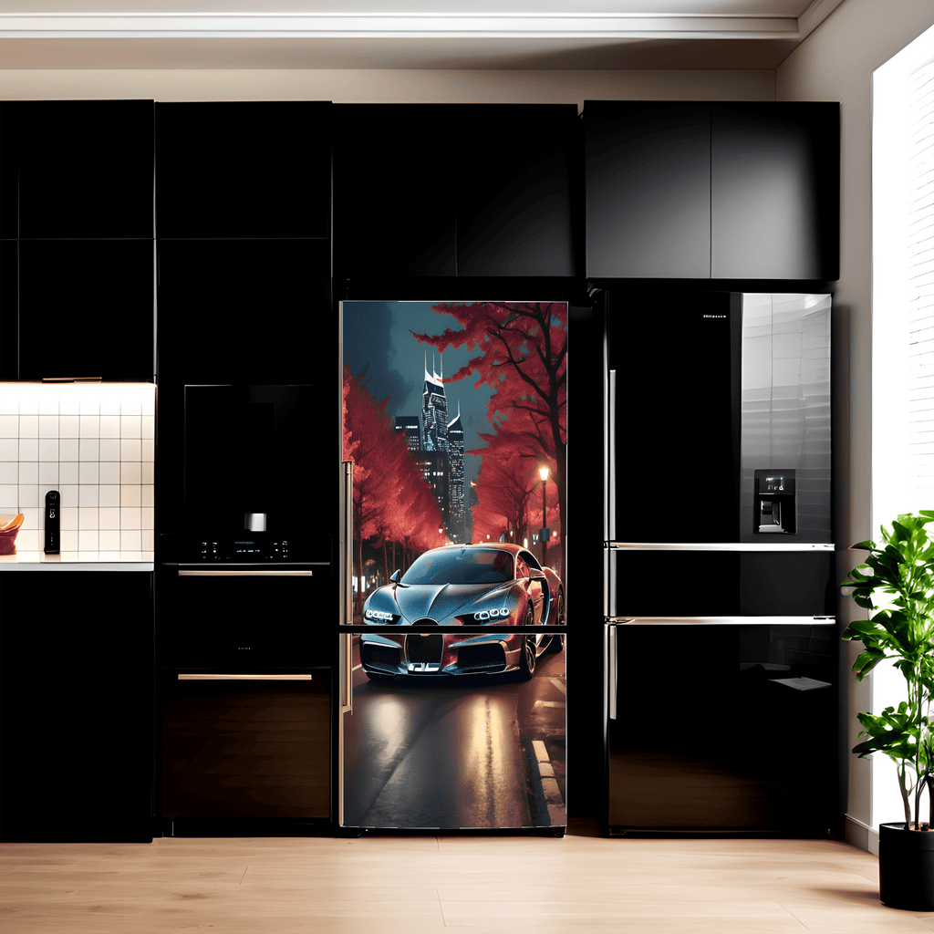 Folie imprimata color pentru decor Frigider, dimensiune 200 x 90cm, model: AVX-FR08
