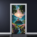 Folie imprimata color pentru decor Usa, dimensiune 200 x 90cm, model: AVX-DR15