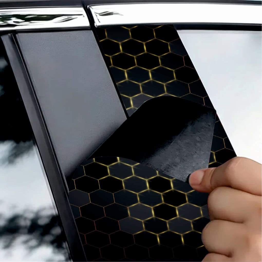 Set 2 stickere decorative pentru stalpii usilor, print autoadeziv de inalta rezolutie, dimensine 2 buc x 50 x 22 cm , cod: AVX-SSU-04