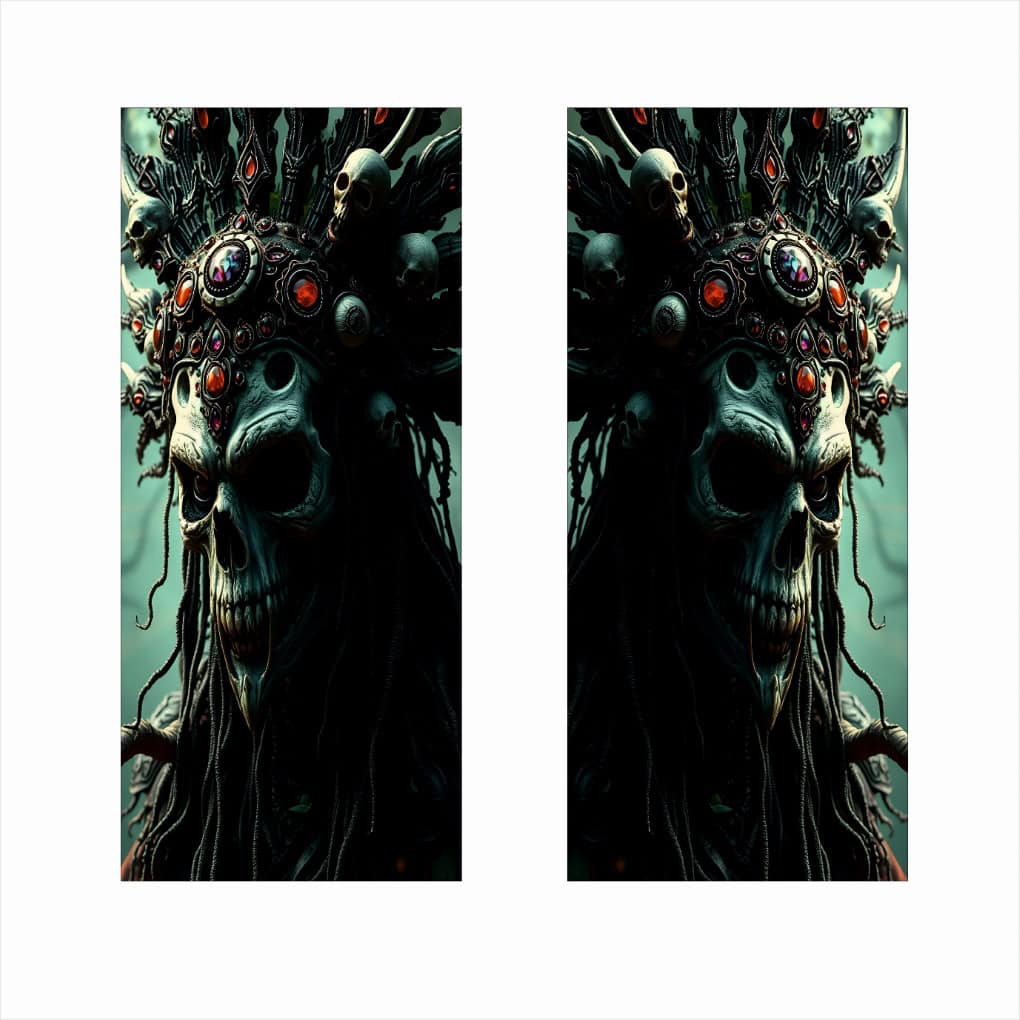 Set 2 stickere decorative pentru stalpii usilor, print autoadeziv de inalta rezolutie, dimensine 2 buc x 50 x 22 cm , cod: AVX-SSU-13