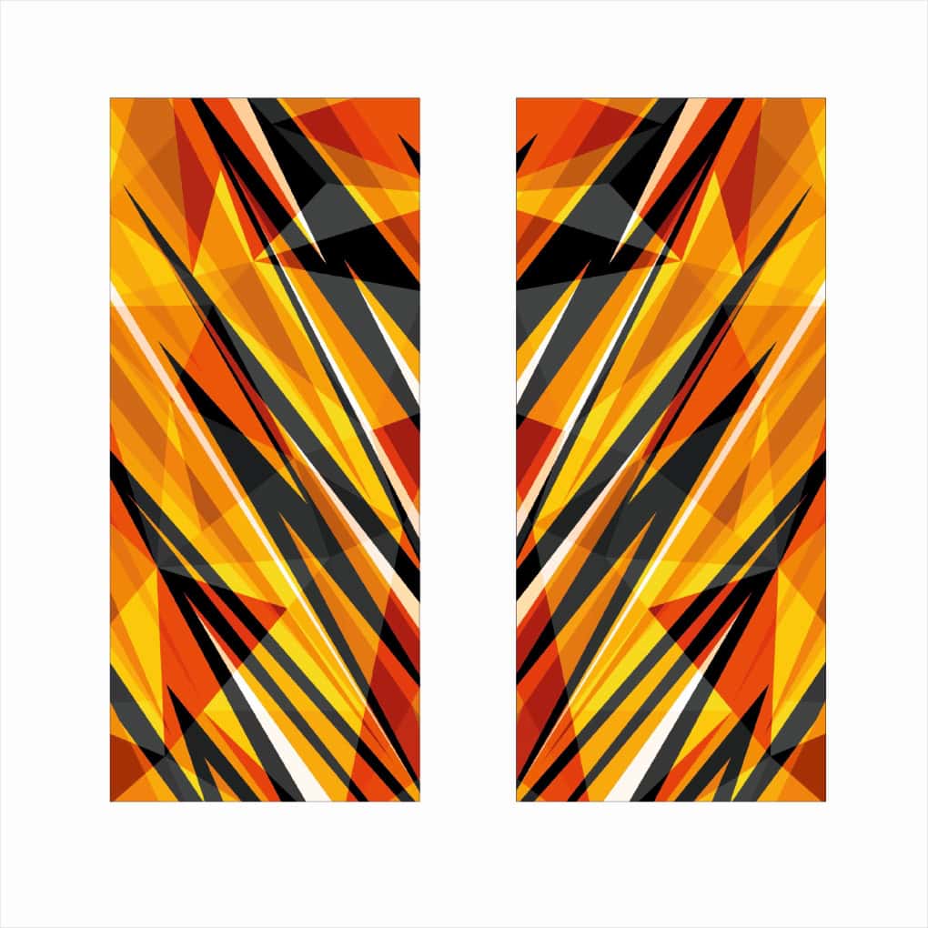 Set 2 stickere decorative pentru stalpii usilor, print autoadeziv de inalta rezolutie, dimensine 2 buc x 50 x 22 cm , cod: AVX-SSU-23