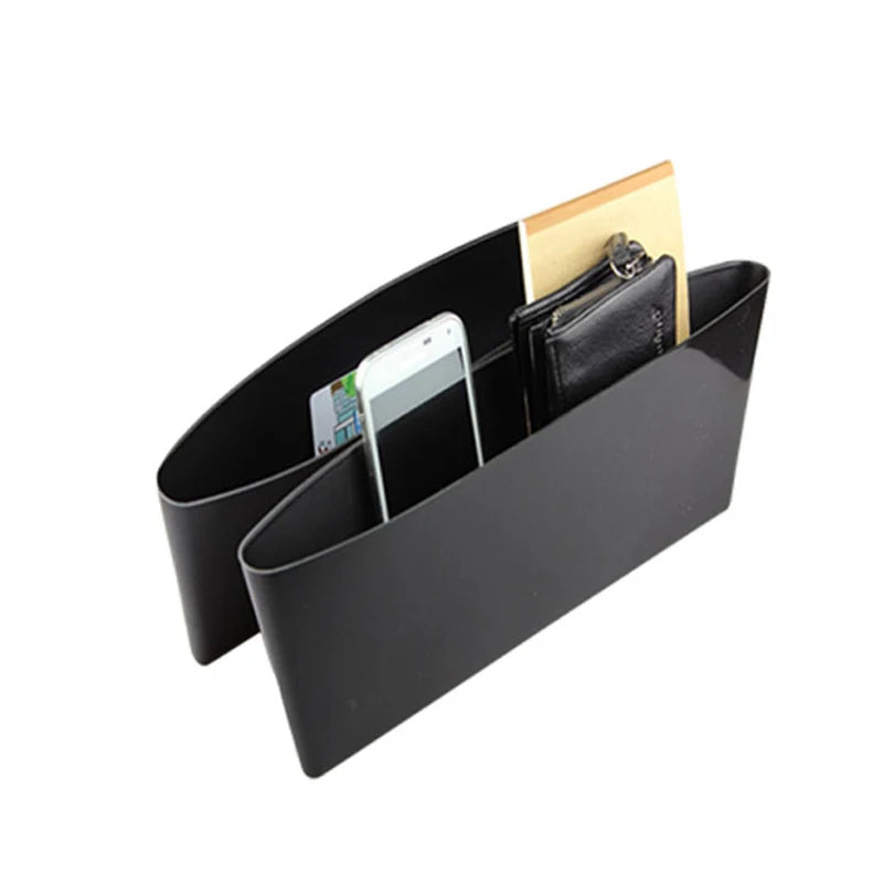 Set 2 organizatoare auto de tip "buzunar", montaj intre scaun si consola centrala, dimensiune 35 x 11 cm