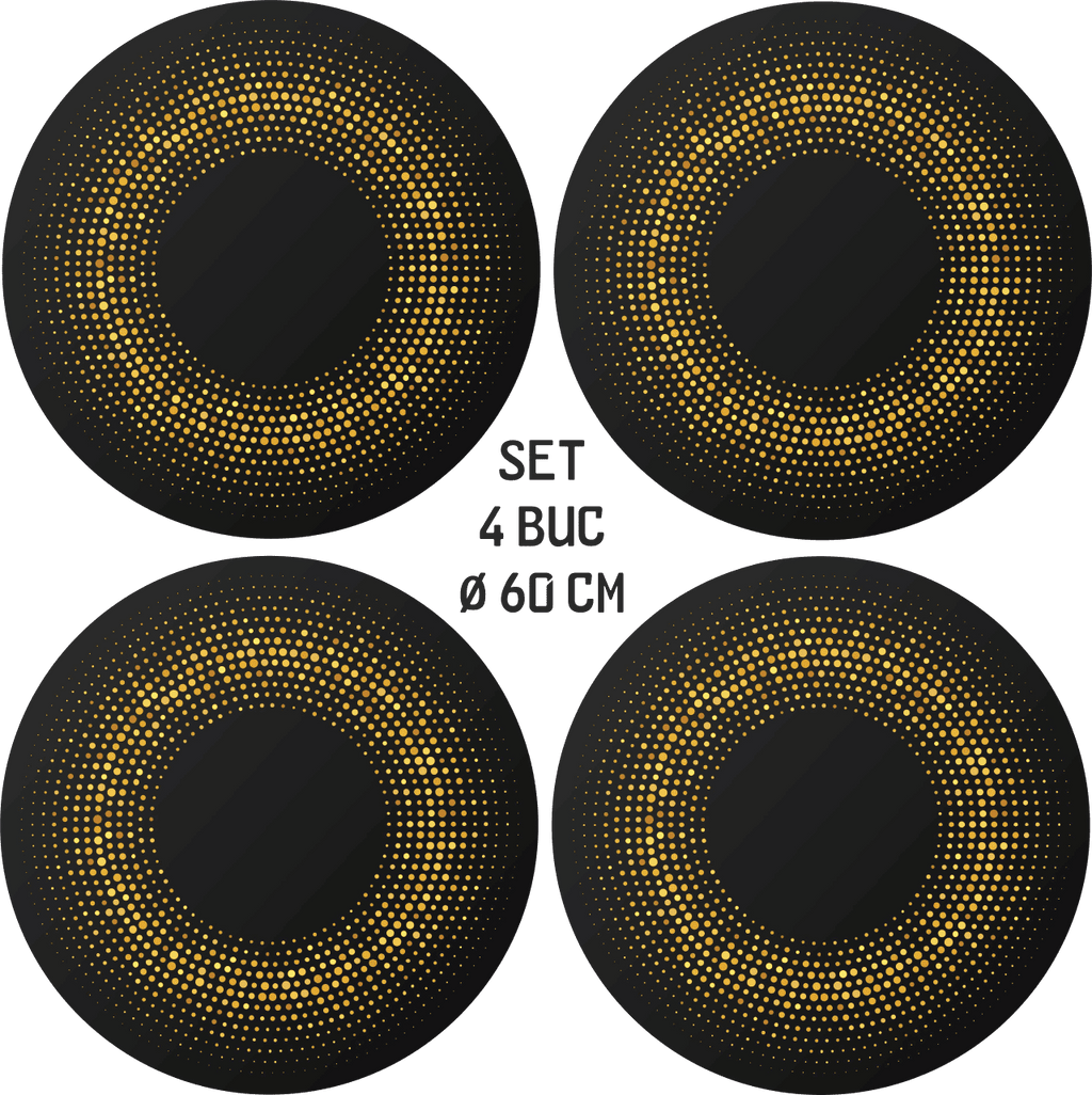 Set 4 Folii Imprimate Outdoor cu EcoSolvent, autoadezive, pentru decorarea jantelor auto, dimetru 60 cm, model FJT-41