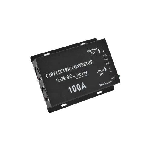 Invertor 100A 24V-12V varf putere 100A consum continuu 60A