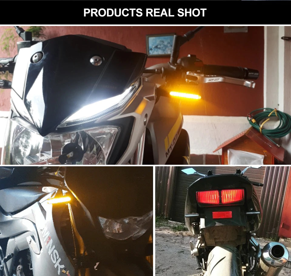 Set 2 lampi Semnalizare Moto LED