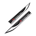Set 2 embleme auto metalice SPORTS, reliefate 3D, dimensiune 14.6 x 1,8 cm