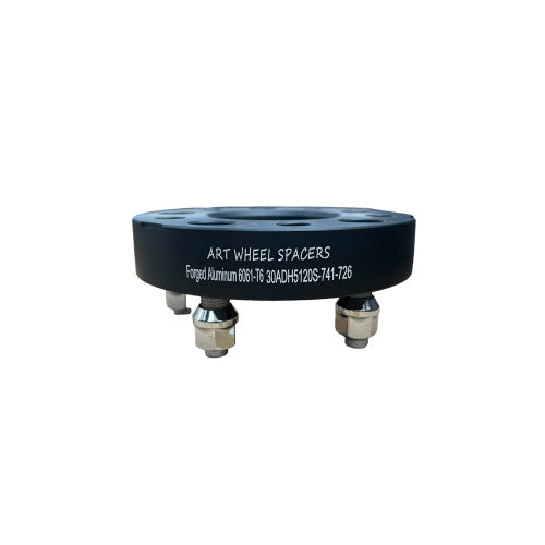 Distantier janta auto, dimensiune 5x120, grosime 30mm, prindere dubla cu piulite incluse M14x1.5