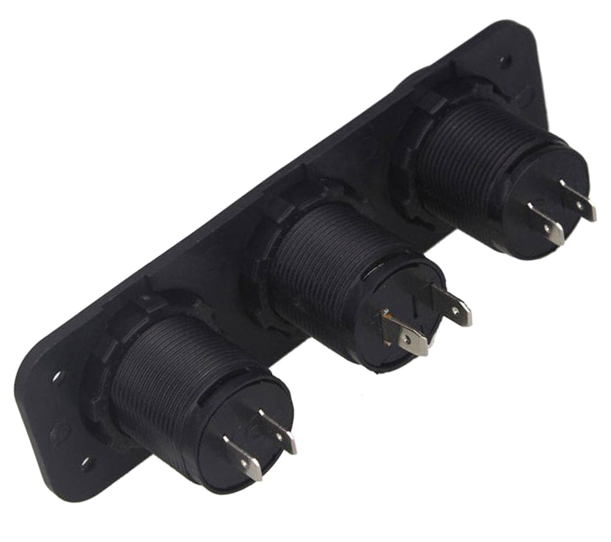 Priza suplimentara impermeabila pentru vehicule Off Road, ATV, SSV, tensiune 12V, 2 x USB si Voltmetru
