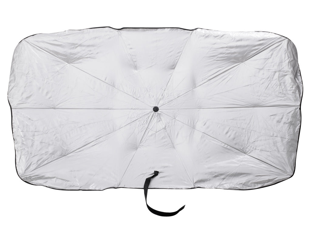 Parasolar Auto tip umbrela pentru parbriz, dimensiune 65 x 110 cm, culoare neagra