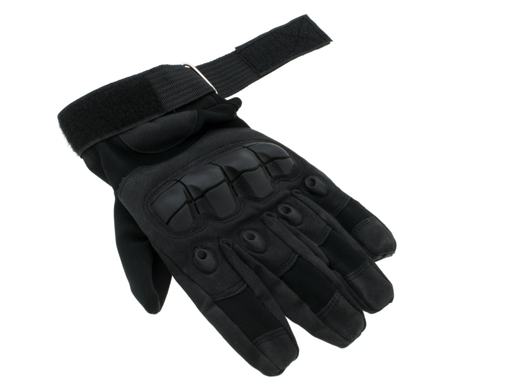 Manusi Tactice cu elemente de protectie, marime L, cu destinatie Moto, ATV, SSV, QUAD, culoare Neagra