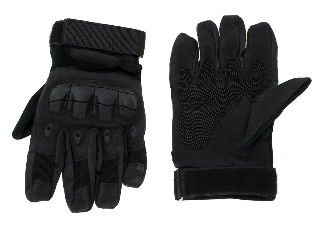 Manusi Tactice cu elemente de protectie, marime L, cu destinatie Moto, ATV, SSV, QUAD, culoare Neagra