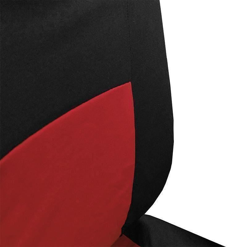 Huse Scaun Auto, 9 piese, universale, culoare Rosu-Negru