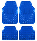 Covorase Auto Universale, model Diamond, culoare Crom Albastru