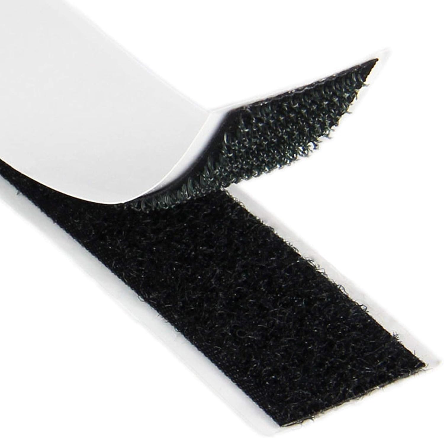 Set 10 buc. banda Velcro autoadeziva, dimensiuni 30mm latime x 10cm lungime, culoare neagra