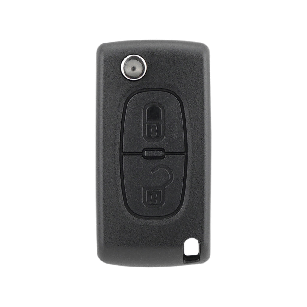 Carcasa Telecomanda Auto cu 2 butoane si lamela inclusa, compatibila Citroen - Peugeot
