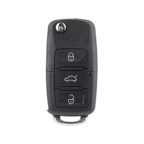 Carcasa Telecomanda Auto cu 3 butoane si lamela inclusa, compatibila Volkswagen, Skoda, Seat