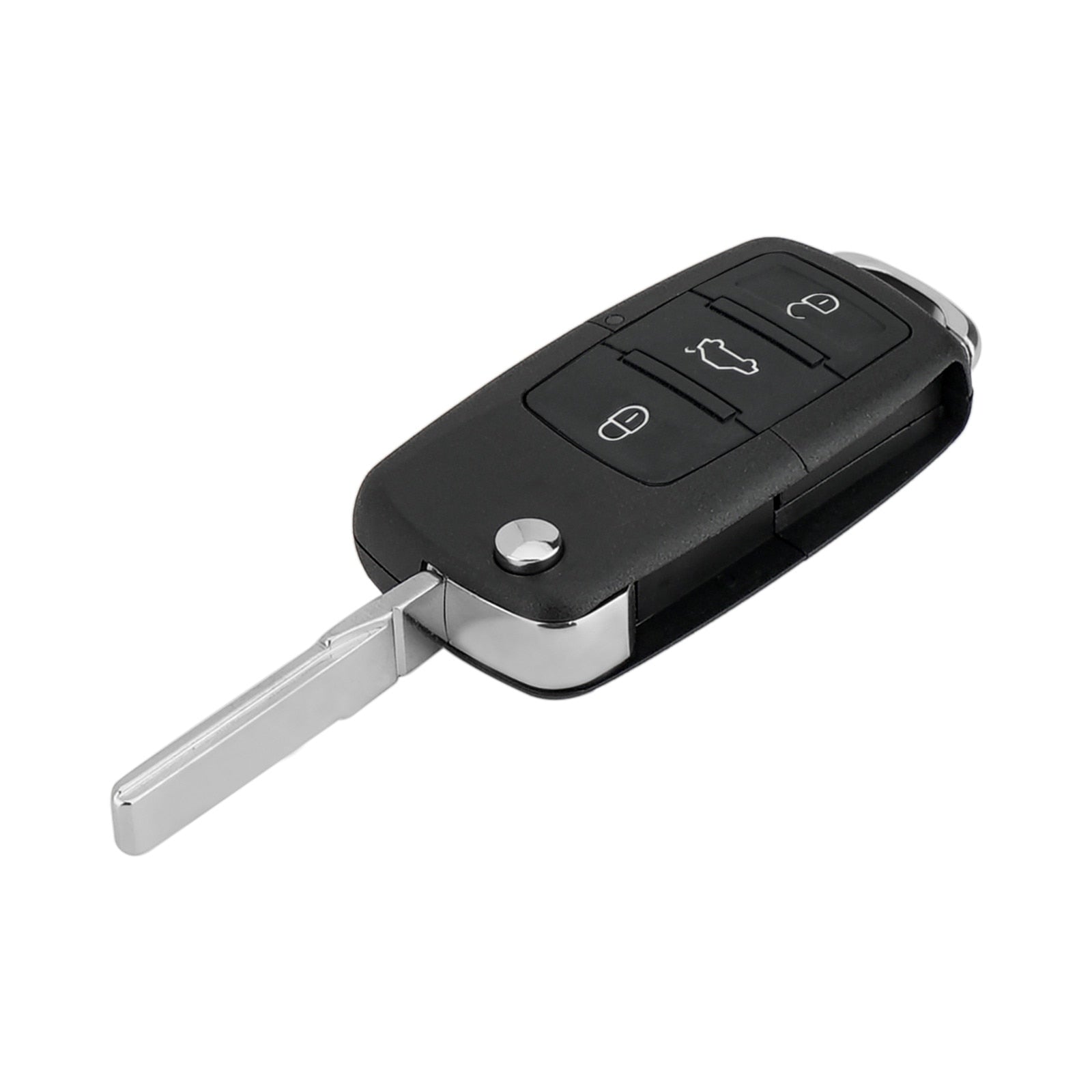 Carcasa Telecomanda Auto cu 3 butoane si lamela inclusa, compatibila Volkswagen, Skoda, Seat