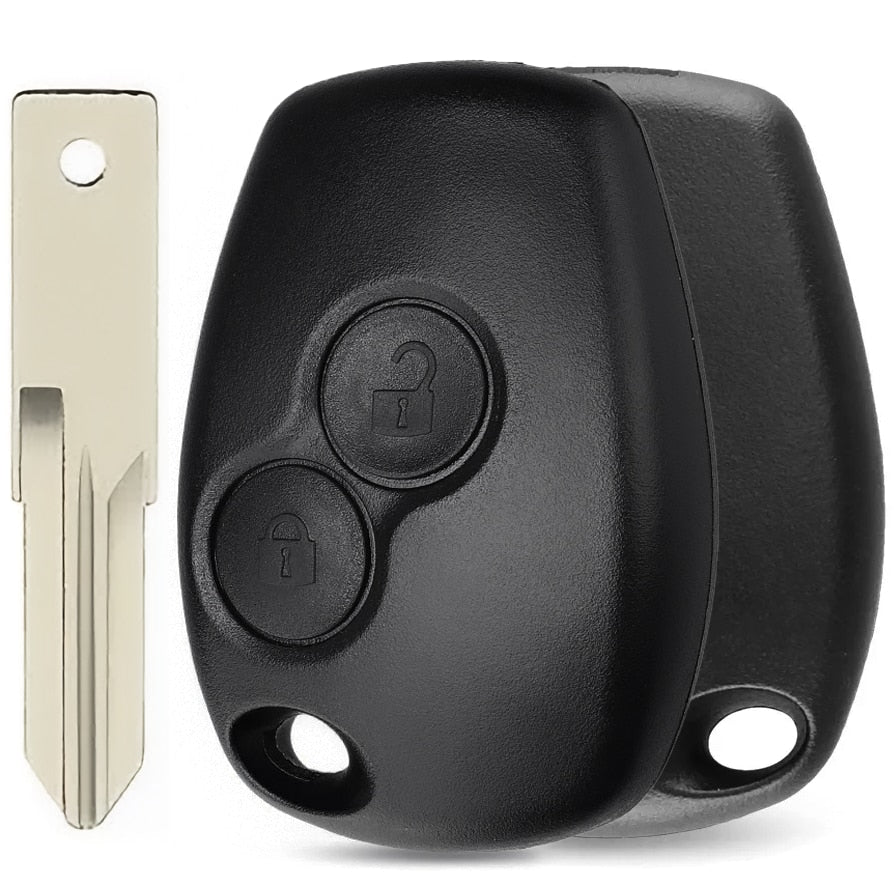 Carcasa Telecomanda Auto cu 2 butoane si lamela inclusa, compatibila Dacia Logan, Sandero, Duster