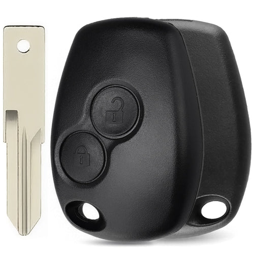 Carcasa Telecomanda Auto cu 2 butoane si lamela inclusa, compatibila Dacia Logan, Sandero, Duster