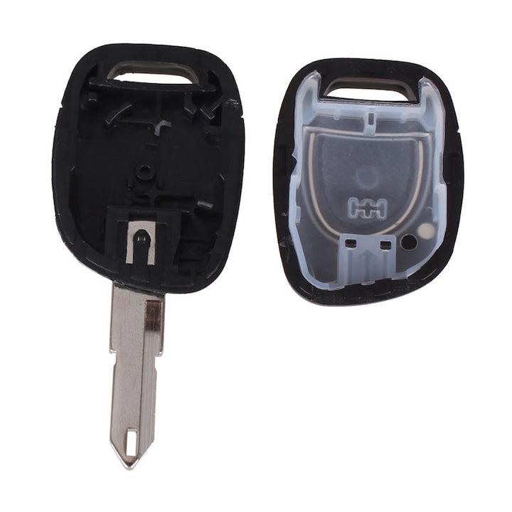 Carcasa Telecomanda Auto cu 1 buton si lamela inclusa, compatibila Renault Symbol, Dacia Solenza, Super Nova