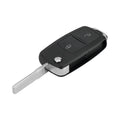 Carcasa Telecomanda Auto cu 2 butoane si lamela inclusa, compatibila Volkswagen, Skoda, Seat