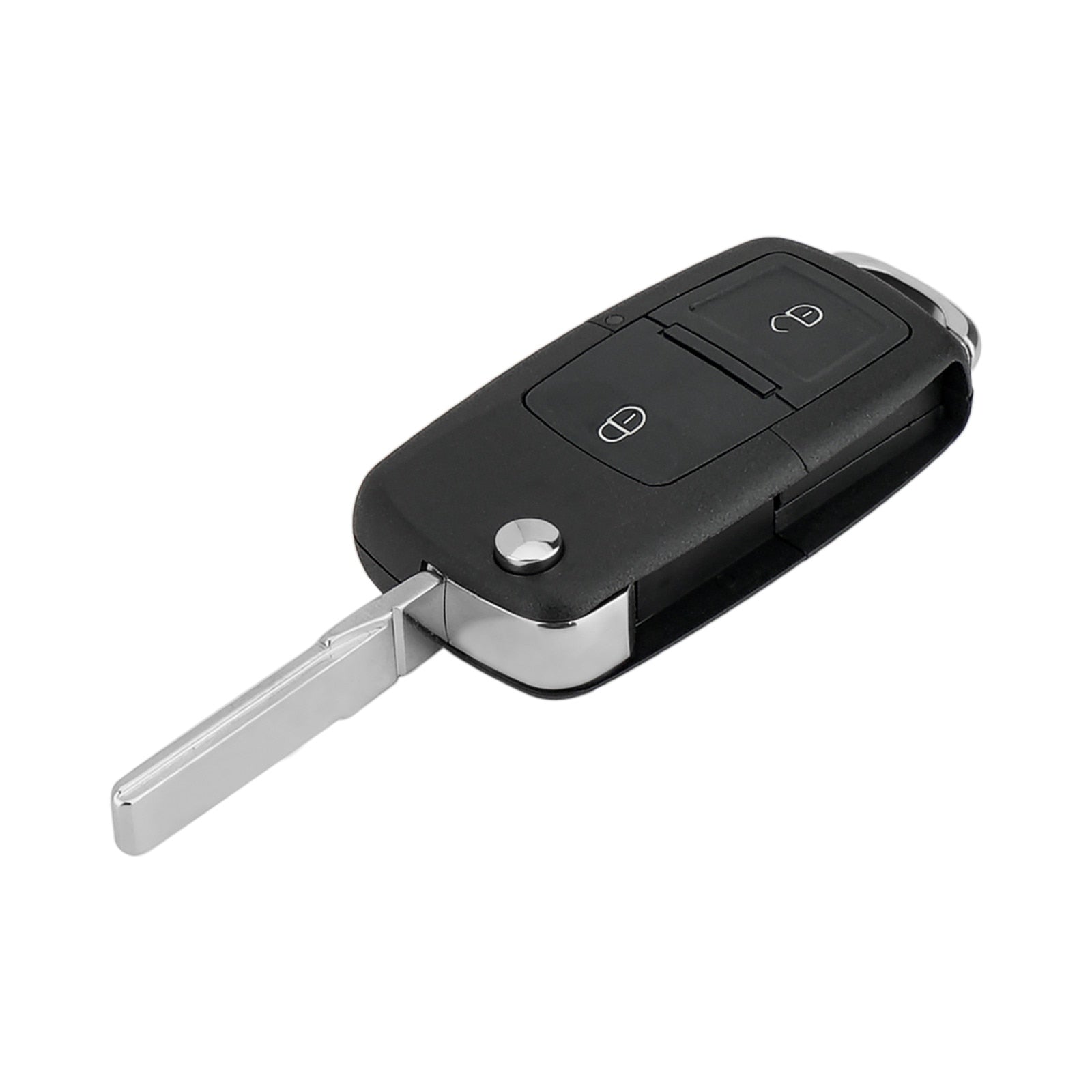 Carcasa Telecomanda Auto cu 2 butoane si lamela inclusa, compatibila Volkswagen, Skoda, Seat