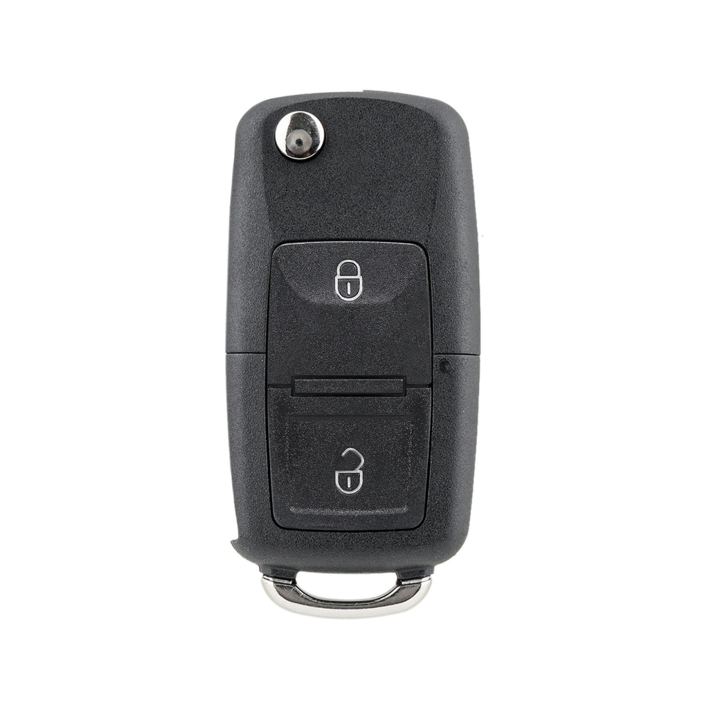 Carcasa Telecomanda Auto cu 2 butoane si lamela inclusa, compatibila Volkswagen, Skoda, Seat