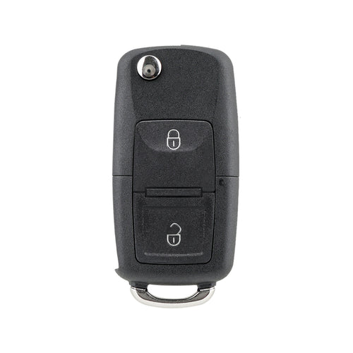 Carcasa Telecomanda Auto cu 2 butoane si lamela inclusa, compatibila Volkswagen, Skoda, Seat