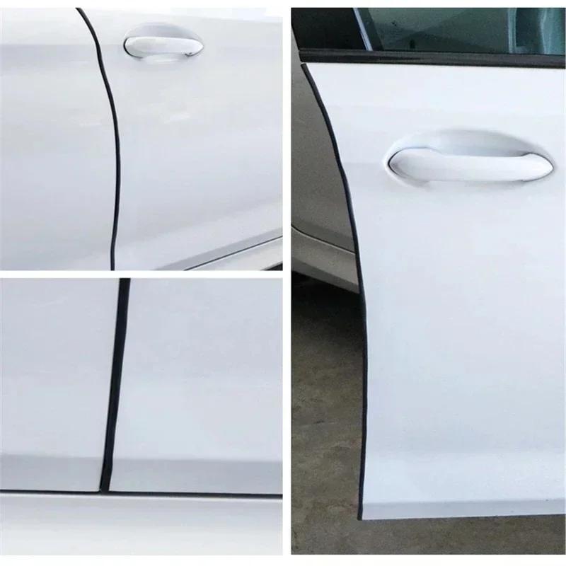 Cheder auto cu insertie din metal pentru protectie portiere, lungime 5m, culoare Negru