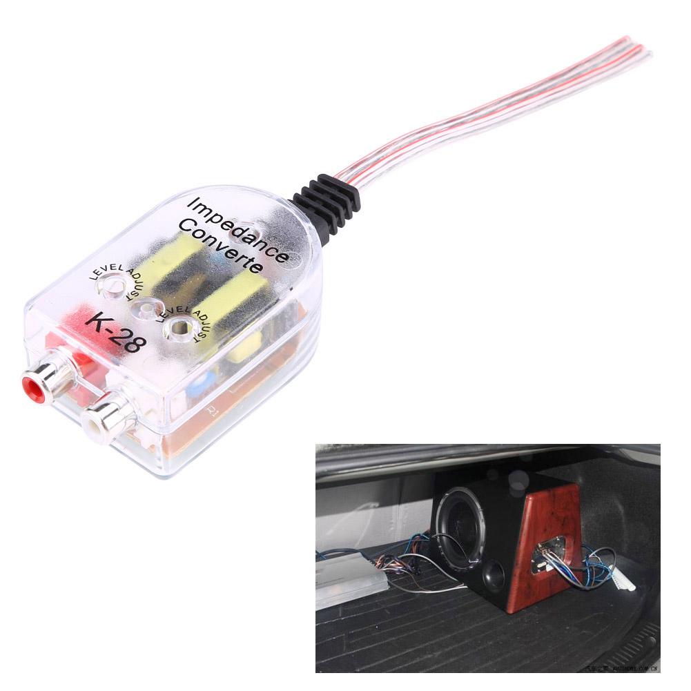 Convertor nivel semnal Hi-Low STEREO cu intrare 2 x RCA