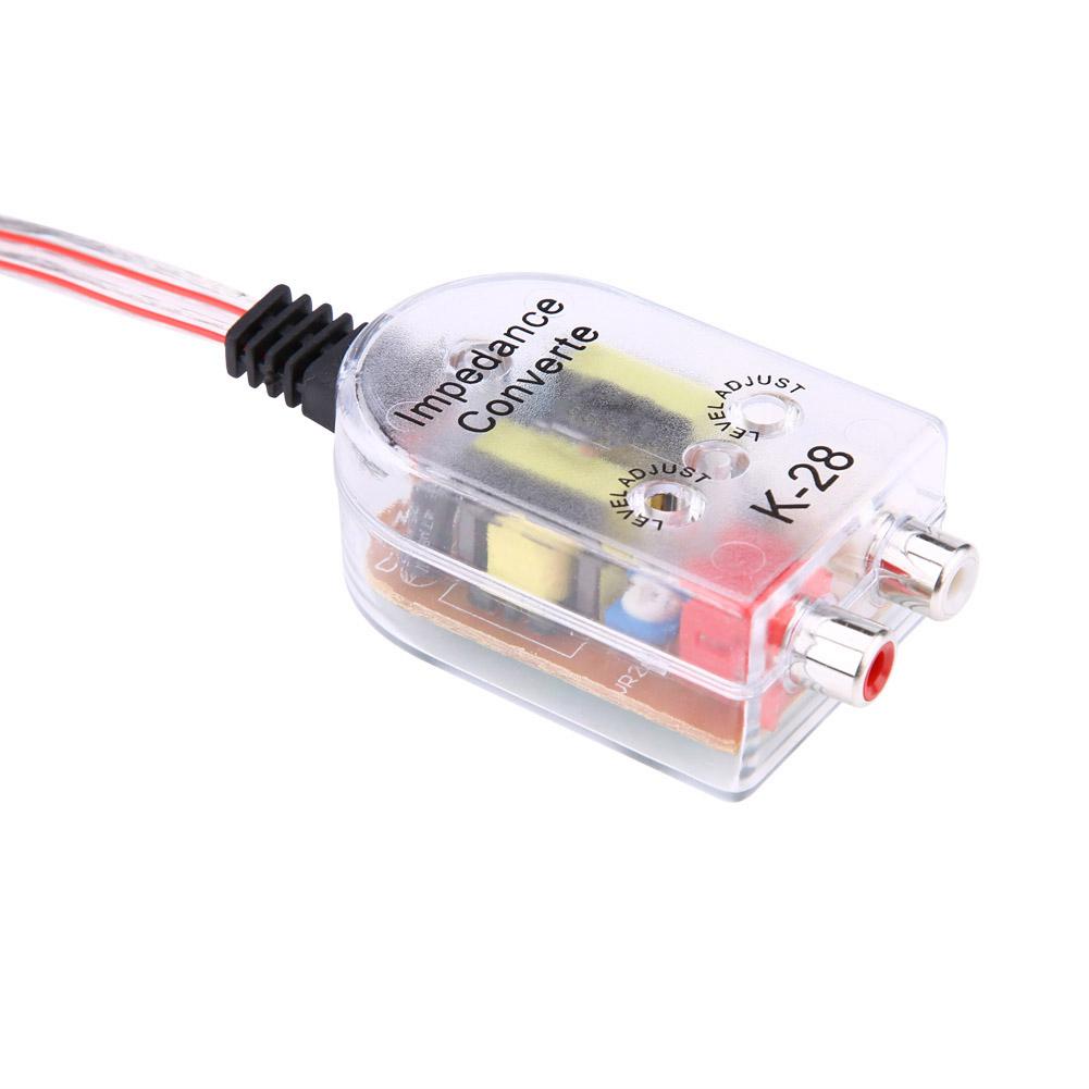 Convertor nivel semnal Hi-Low STEREO cu intrare 2 x RCA