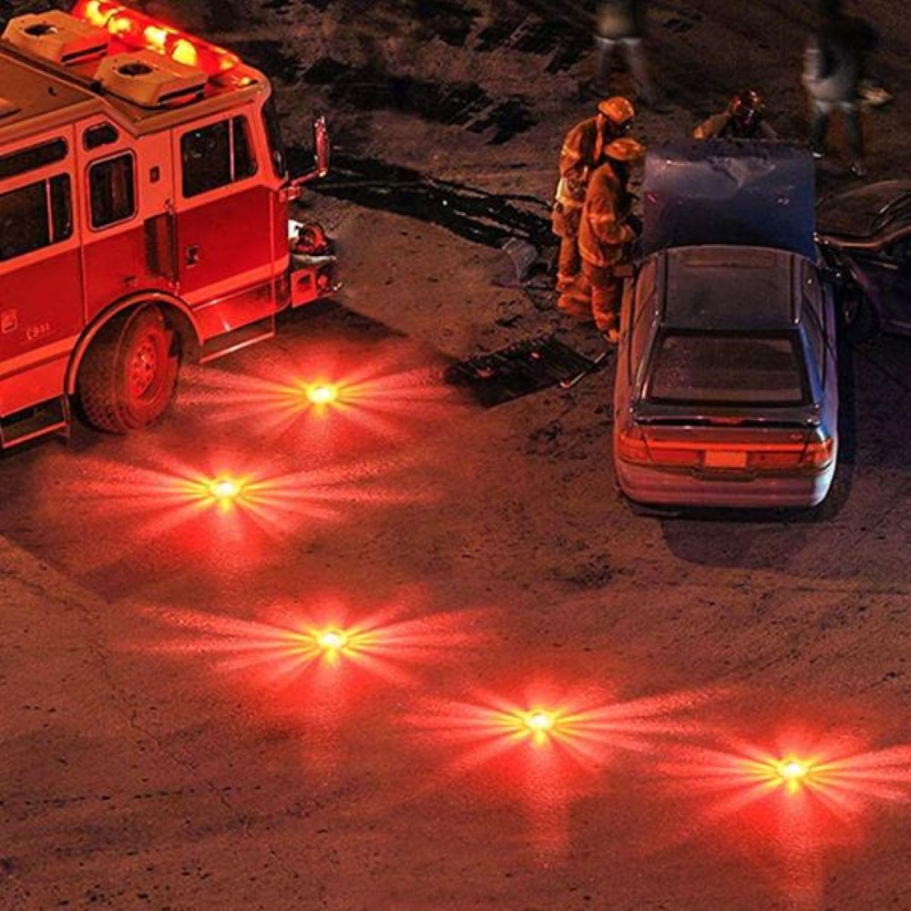 Lampa LED de urgenta pentru siguranta rutiera cu baza magnetica si functie de lanterna