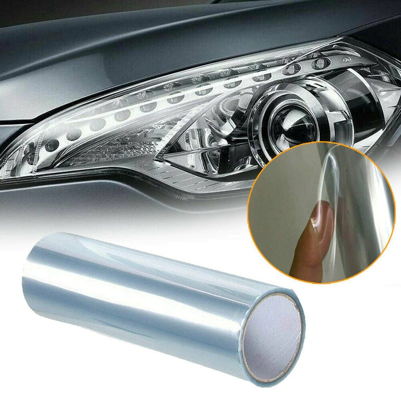 Folie protectie faruri / stopuri auto - Transparent (pret/m liniar)