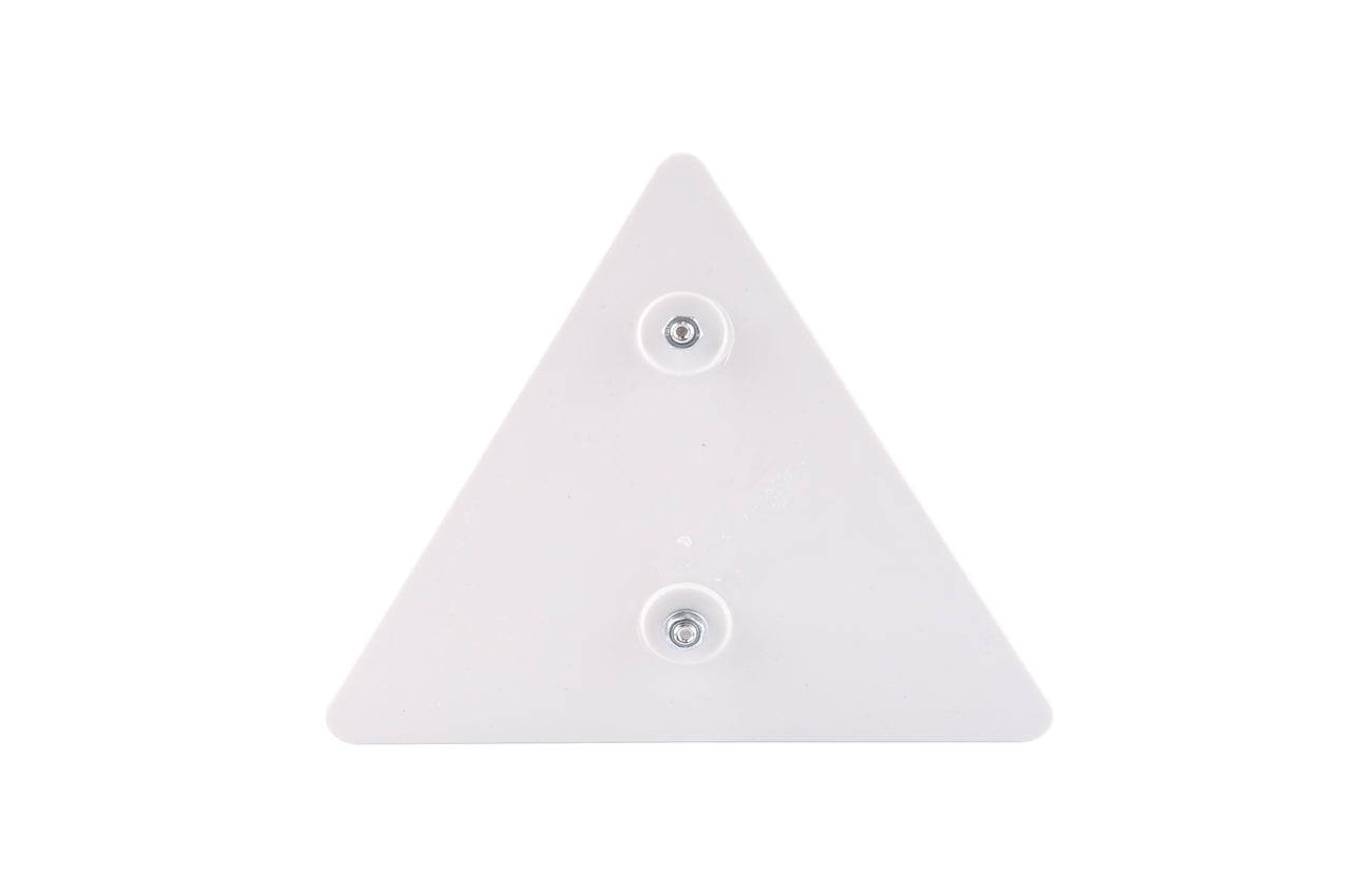 Set 2 triunghiuri de avertizare reflectorizante pentru remorci, culoare rosie, dimensiune 15 x 15 cm
