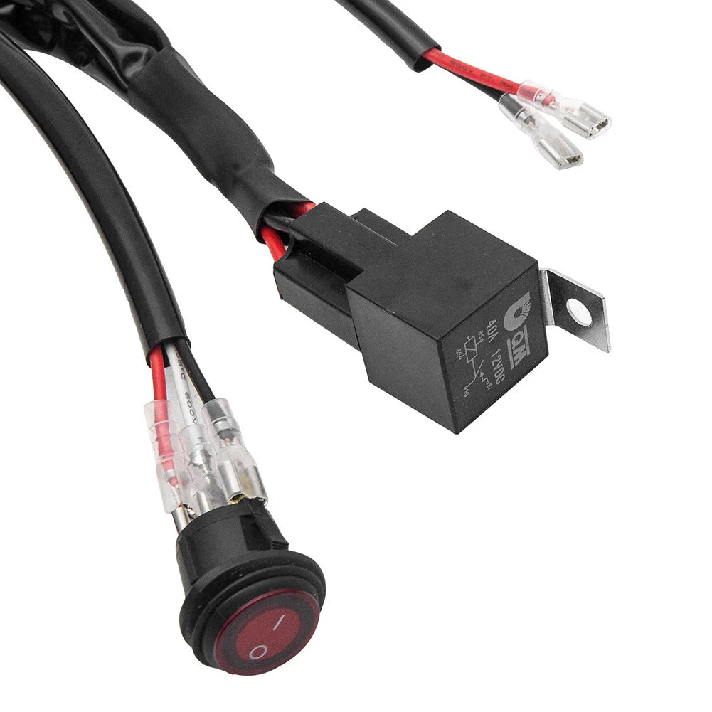 Cablaj cu intrerupator, releu si siguranta pentru montarea barelor sau a proiectoarelor LED