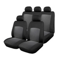 Huse Scaun Auto, 9 piese, universale, culoare Gri-Negru