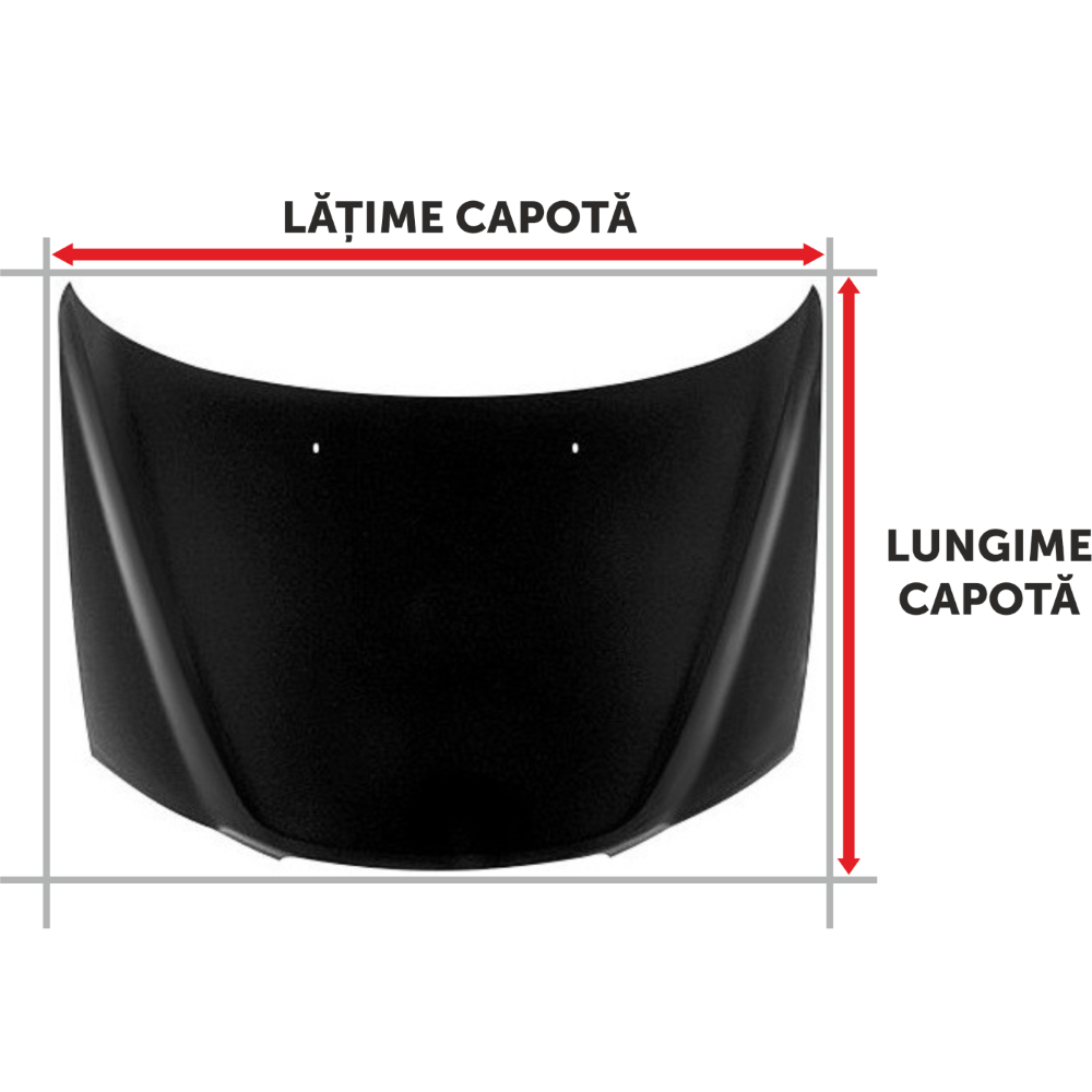 Folie Capota Auto "Hood Art" rezistenta la exterior, marime M (165 x 120cm) - Cod: AVX-CAPOTA-024M