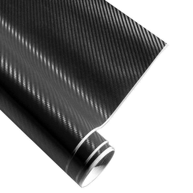 Material Textil Autoadeziv Carbon 3D reliefat pentru colantare suprafete dure, fete de usi, bord, culoare Neagra, dimensiune 150 x 100cm