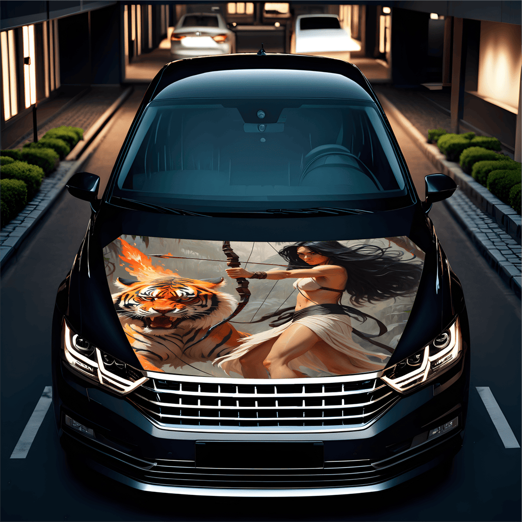 Folie Capota Auto "Hood Art" rezistenta la exterior, marime M (165 x 120cm) - Cod: AVX-CAPOTA-010M