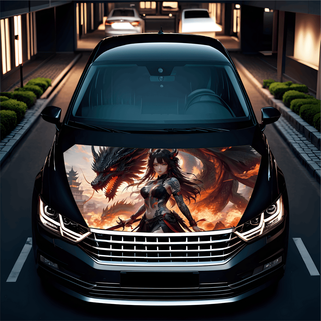 Folie Capota Auto "Hood Art" rezistenta la exterior, marime S (150 x 110cm) - Cod: AVX-CAPOTA-011S
