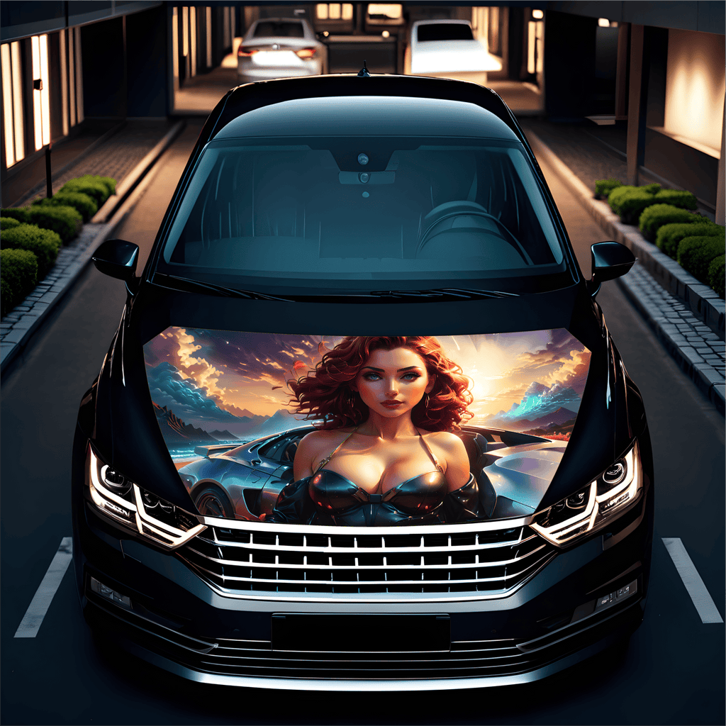 Folie Capota Auto "Hood Art" rezistenta la exterior, marime M (165 x 120cm) - Cod: AVX-CAPOTA-012M