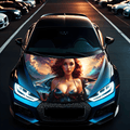 Folie Capota Auto "Hood Art" rezistenta la exterior, marime L (180 x 130cm) - Cod: AVX-CAPOTA-012L