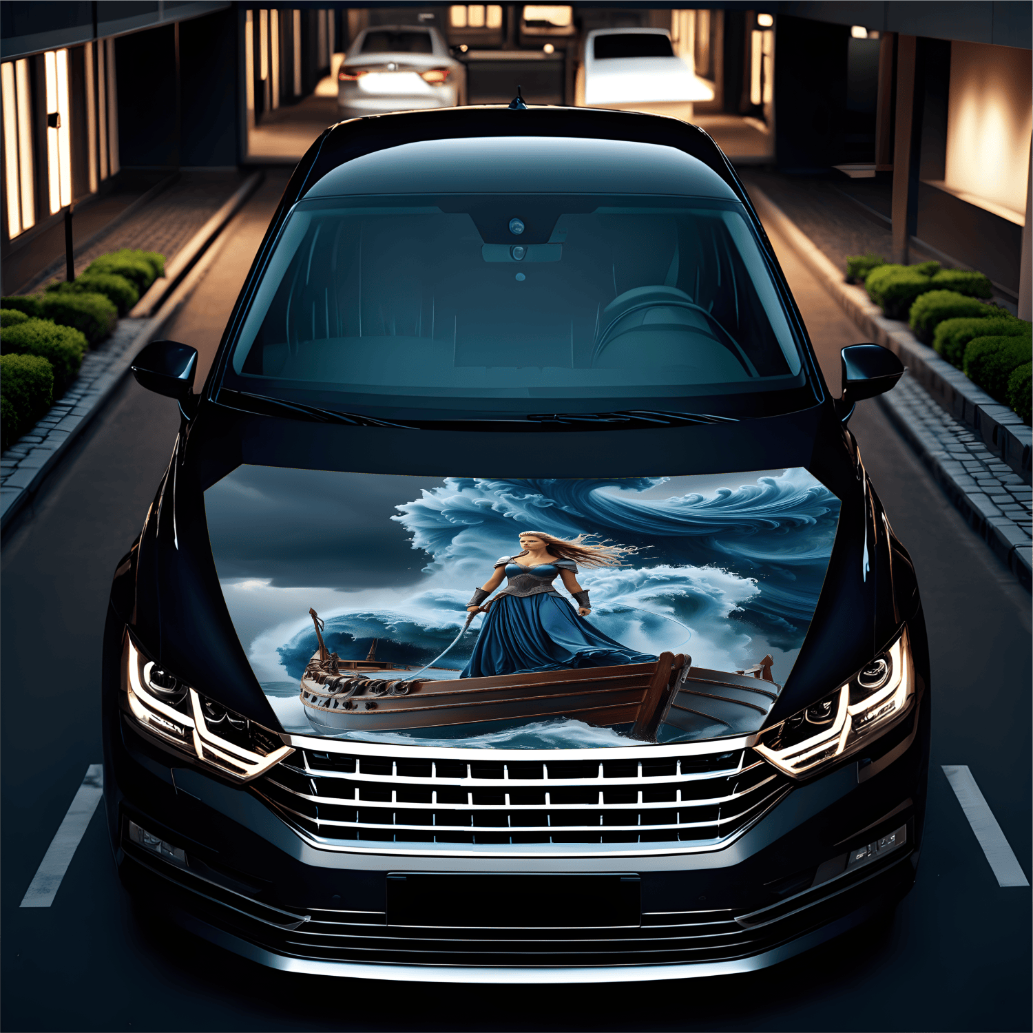 Folie Capota Auto "Hood Art" rezistenta la exterior, marime M (165 x 120cm) - Cod: AVX-CAPOTA-013M