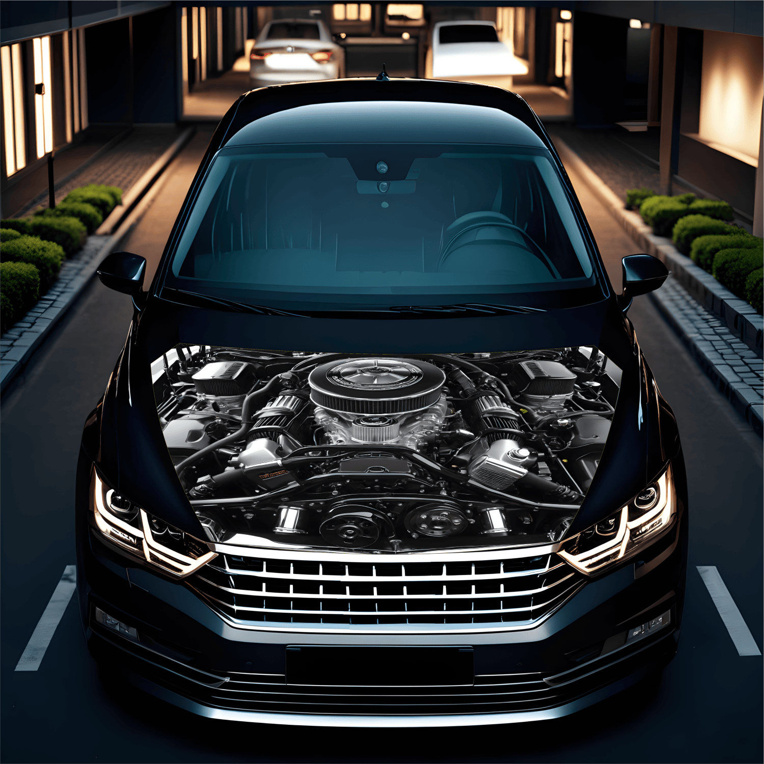 Folie Capota Auto "Hood Art" rezistenta la exterior, marime M (165 x 120cm) - Cod: AVX-CAPOTA-017M