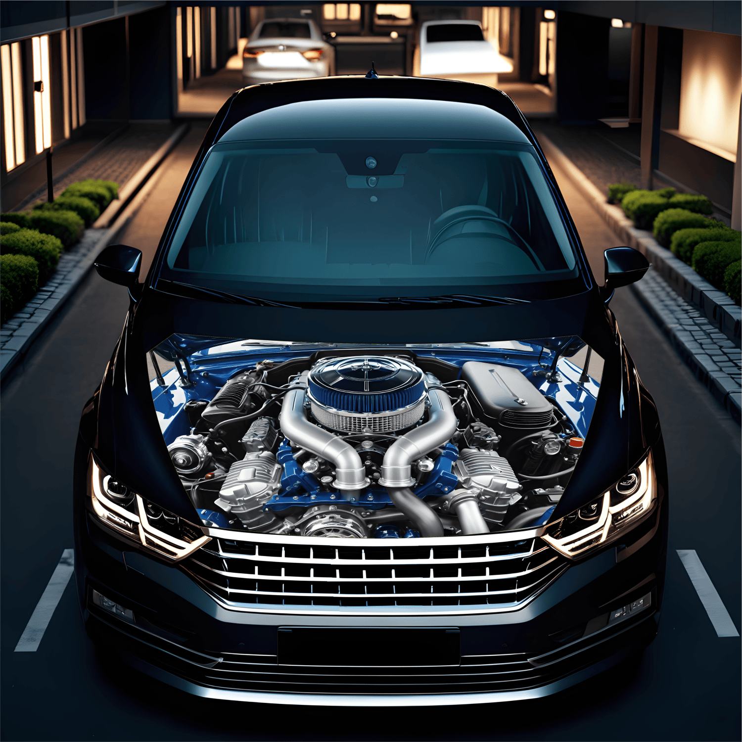 Folie Capota Auto "Hood Art" rezistenta la exterior, marime L (180 x 130cm) - Cod: AVX-CAPOTA-019L