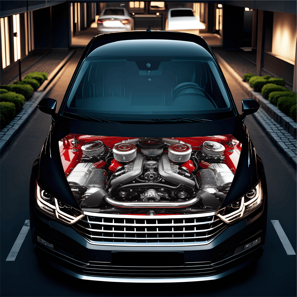 Folie Capota Auto "Hood Art" rezistenta la exterior, marime L (180 x 130cm) - Cod: AVX-CAPOTA-020L