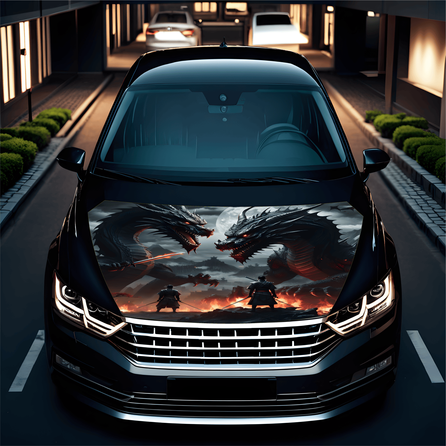 Folie Capota Auto "Hood Art" rezistenta la exterior, marime L (180 x 130cm) - Cod: AVX-CAPOTA-022L