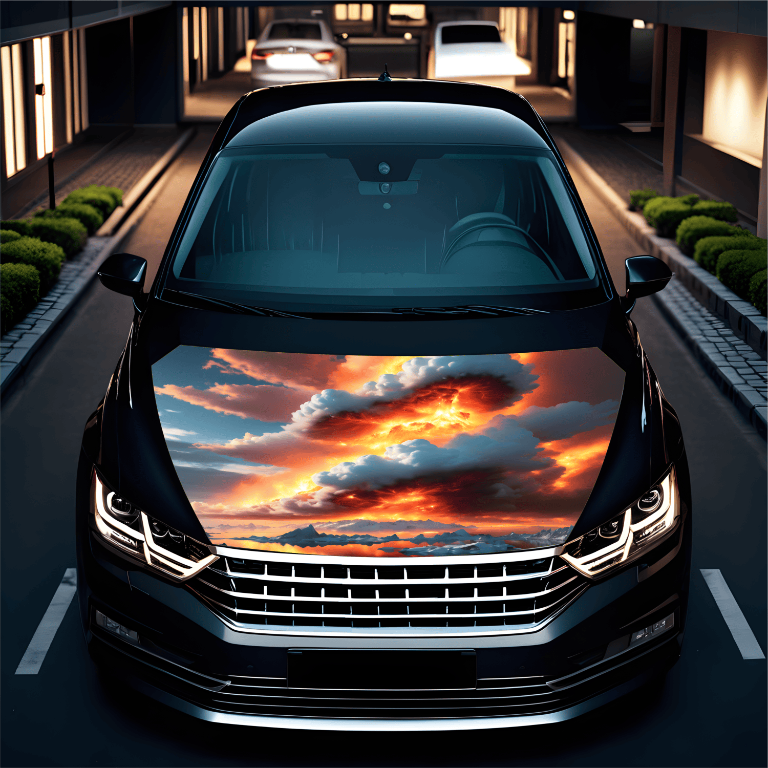 Folie Capota Auto "Hood Art" rezistenta la exterior, marime S (150 x 110cm) - Cod: AVX-CAPOTA-024S