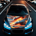 Folie Capota Auto "Hood Art" rezistenta la exterior, marime M (165 x 120cm) - Cod: AVX-CAPOTA-024M